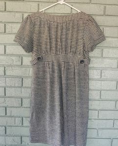 Anthropologie Ella Moss Hounds Tooth Dress Sz M